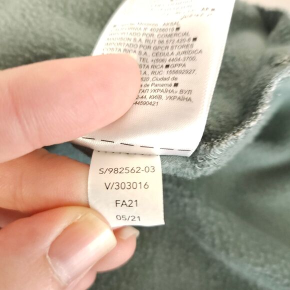 Athleta Womens Large Gray Fleece Lined Coaster Luxe Thumbhole Sweatshirt Crew - Picture 5 of 8